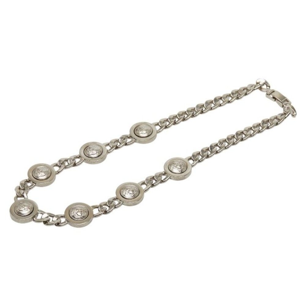 Versace Medusa Necklace Choker Silver Metal